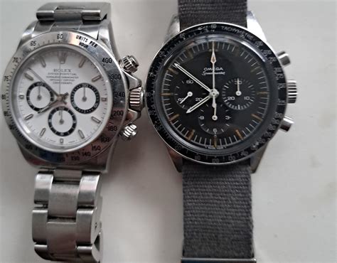 omega speedmaster v rolex daytona|daytona vs Speedmaster reddit.